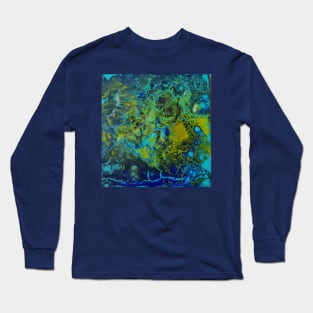 Abstraccion en azules Long Sleeve T-Shirt